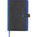 A5 Notizbuch mit Visitenkartenmappe, blau