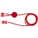 Alasia 150 cm 5-in-1 Kabel aus recyceltem Kunststoff für Datenübertragung und 27W Schnellladung, rot