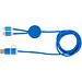 Alasia 150 cm 5-in-1 Kabel aus recyceltem Kunststoff für Datenübertragung und 27W Schnellladung, royalblau