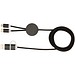 Alasia 150 cm 5-in-1 Kabel aus recyceltem Kunststoff für Datenübertragung und 27W Schnellladung, schwarz