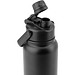 ALCARAZ. Flasche aus Edelstahl (90 % recycelt), doppelwandig vakuumisoliert, Schwarz