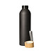 Aluminiumflasche Bamboo 0,6 l, blau/natur