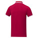 Amarago Polo mit abgesetztem Rand für Herren, rot, XL