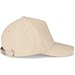 ASHTON. Kappe aus 100% Baumwolle (260gsm) mit 5 Segmenten, Beige