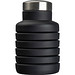 Ausziehbare Silikonflasche, schwarz