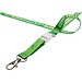 Balta Schlüsselband aus recyceltem PET Kunststoff mit Sicherheitsverschluss, weiss, 20mm