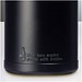 Baseline 500 ml recycelte Sportflasche mit Klappdeckel, schwarz/schwarz