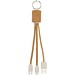 Bates Weizenstroh und Kork 3-in-1 Ladekabel, natur