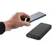 BECKER 10. 10'000 mAh Powerbank aus recyceltem ABS (100% rABS) mit 15W superschnellem kabellosem Ladegerät, Schwarz