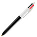 BIC® 4-Farb-Kugelschreiber, schwarz/weiß