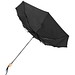 Birgit 21'' faltbarer winddichter Regenschirm aus recyceltem PET, schwarz
