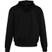 Boris Oversize Kapuzenpullover aus recycelter 280 g/m2 Bio Baumwolle (OCS), unisex, schwarz, S