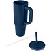 Brady 900 ml RCS-zertifizierter Isolierbecher mit Silikon Trinkhalm, navy