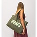 CAMDEN. Tragetasche aus Baumwolle (50%), recycelter Baumwolle (30%) und polyester (20% rPET) (280 g/m²), Dunkelgrün
