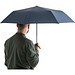 CIMONE. Faltbarer Regenschirm aus recyceltem Polyester (100% rPET) 190T Pongé mit automatischer Öffnung, Blau