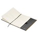 Recycled Leder Geschenkset  Notizbuch mit Metall-Kugelschreiber, schwarz