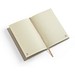 DICKINSON. A5-Notizbuch mit festem Einband, hergestellt aus Zuckerrohrpapier (80 % zuckerrohr) mit linierten Seiten, Natur