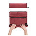 Dillon AWARE™ RPET faltbarer Lightweight-Rucksack, rot