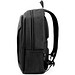 DRAMMEN. Laptop-Rucksack aus hochdichtem 600D-Recycling-Polyester, Schwarz