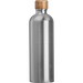 Edelstahltrinkflasche mit Karabiner, 750ml, silbergrau