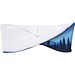 Emma Sublimation-Stirnband aus RPET mit Fleece, weiss