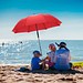 FARE® Strand-Sonnenschirm Travelmate Camper, rot