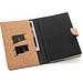 FIELDING. Mappe A5 aus Kork und recyceltem Polyester (100 % rPET) mit abnehmbarem Notizblock, Natur