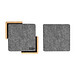 Filzuntersetzer ECO BASE,braun, grau