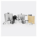 Flachmann-Set GENTLEMAN,schwarz, silber