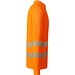 Sicherheits-Langarm-Poloshirt, L, Neon-Orange