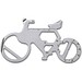 Geschenkartikel: ROMINOX® Key Tool Bicycle / Fahrrad (19 Funktionen) im Motiv-Mäppchen Große Helden, silber