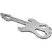 Geschenkartikel: ROMINOX® Key Tool Guitar / Gitarre (19 Funktionen) im Motiv-Mäppchen Werkzeug, silber