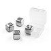 GLACIER. Set mit wiederverwendbaren Würfeln aus rostfreiem Stahl, Silber