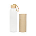 Glasflasche mit Hülle Natural, 0,7l, transparent
