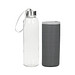 Glasflasche mit Hülle Pure, 0,5l, transparent