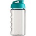 H2O Active® Bop 500 ml Sportflasche mit Klappdeckel, transparent/aquablau