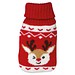 Handwärmer mit weihnachtlichem Stricküberzug , rot