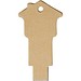 Haus USB-Stick 2.0 aus recyceltem Papier, Kraftpapier, 128GB