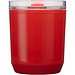 Hudson 180 ml doppelwandiger Becher aus recyceltem Kunststoff, rot