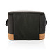 Impact AWARE™ XL RPET Two-Tone Kühltasche mit Korkdetail, schwarz
