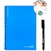 INFINITEBOOK PLAIN A5. "Infinitebook" mit flexiblem Einband und 15 unlinierten Whiteboard Seiten, Königsblau