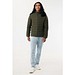 IQONIQ Maiko Herren Steppjacke aus recyceltem Polyester, khaki, S