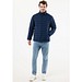 IQONIQ Maiko Herren Steppjacke aus recyceltem Polyester, navy blau, S