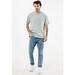 IQONIQ Nikko Heavyweight T-Shirt aus recycelter Baumwolle, Iceberg green, L