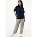 IQONIQ Nikko Heavyweight T-Shirt aus recycelter Baumwolle, navy blau, L