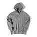 Iqoniq Rila Lightweight Hoodie aus recycelter Baumwolle, ungefärbte helles Anthrazit, S