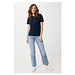 Iqoniq Yala Damen T-Shirt aus recycelter Baumwolle, navy blau, M
