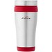 Isolierbecher Trend, 400 ml, silber/rot