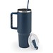 JOYNER XL. Grosser Reisebecher aus Edelstahl (91 % recycelt) mit vakuumisolierter Doppelwand und matter Oberfläche 1300 ml, Dunkelblau