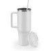 JOYNER XL. Grosser Reisebecher aus Edelstahl (91 % recycelt) mit vakuumisolierter Doppelwand und matter Oberfläche 1300 ml, Weiß